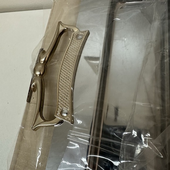 Vintage Kromex MCM Style Chrome 3 Section Server Serving Tray Made in USA NEW - Picture 4 of 9